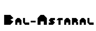 Bal-Astaral Font Image