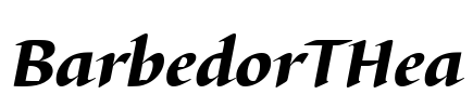 BarbedorTHea Font Image