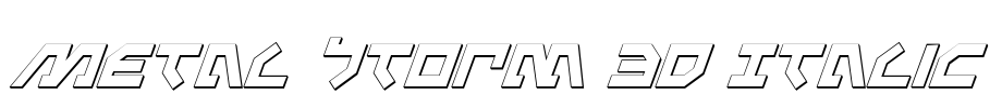 Metal Storm 3D Italic