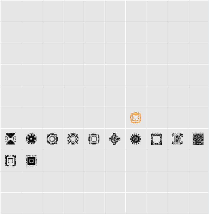 BR Nouveau Ramblings Character Map