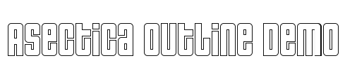 Asectica Outline Demo Font Image
