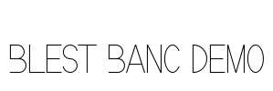 Blest Banc Demo Font Image