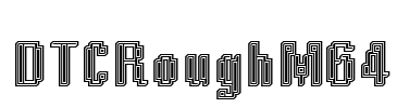 DTCRoughM64 Font Image
