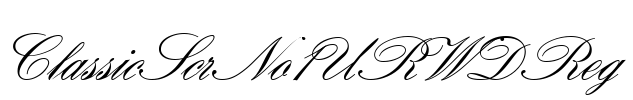 ClassicScrNo1URWDReg Font Image