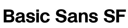 Basic Sans SF Font Image
