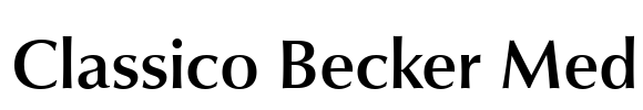 Classico Becker Med Font Image