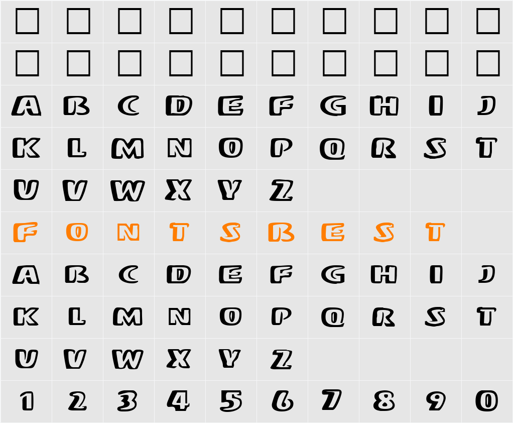 Mono Character Map