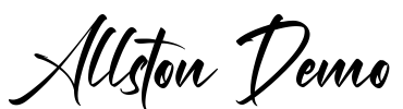 Allston Demo Font Image
