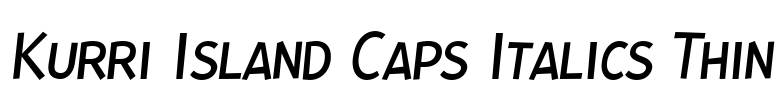 Kurri Island Caps Italics Thin