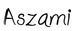 Aszami Font Image
