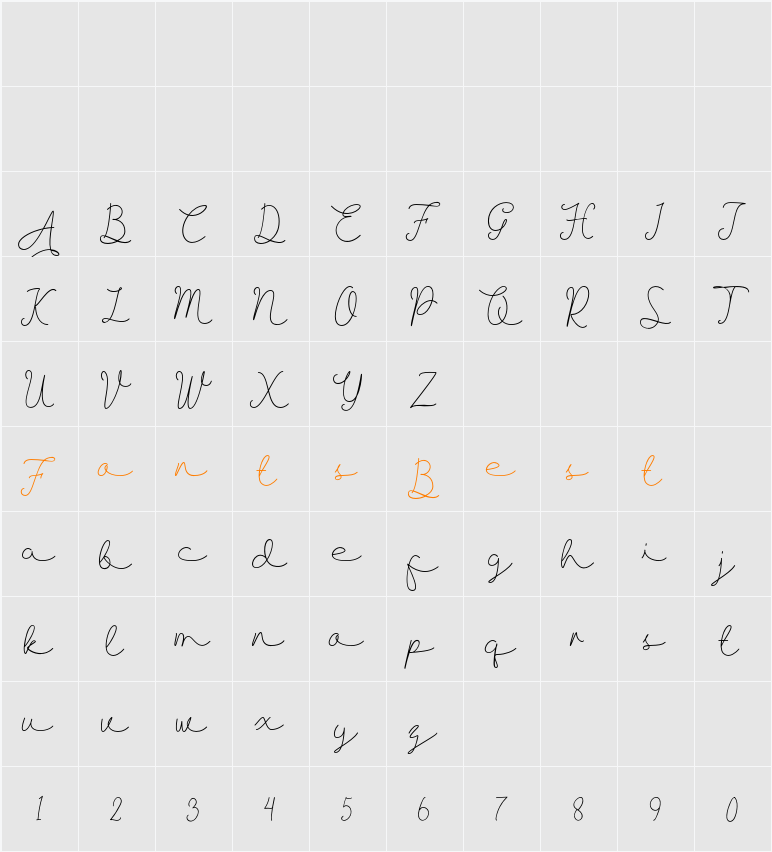 Allise Character Map