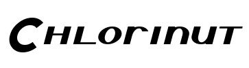Chlorinut Font Image