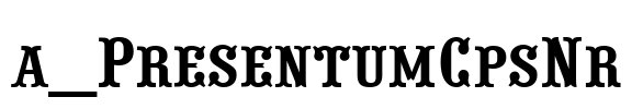 a_PresentumCpsNr Font Image
