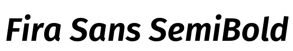 Fira Sans SemiBold