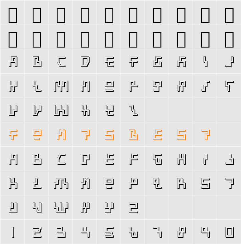 Beam Rider 3D Character Map