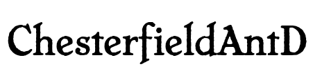 ChesterfieldAntD Font Image
