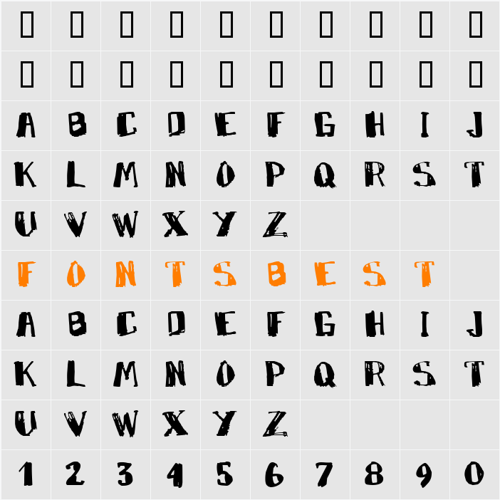 JI-Knarry Character Map
