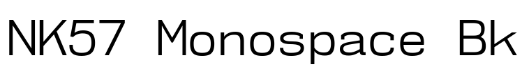 NK57 Monospace Bk Font Image