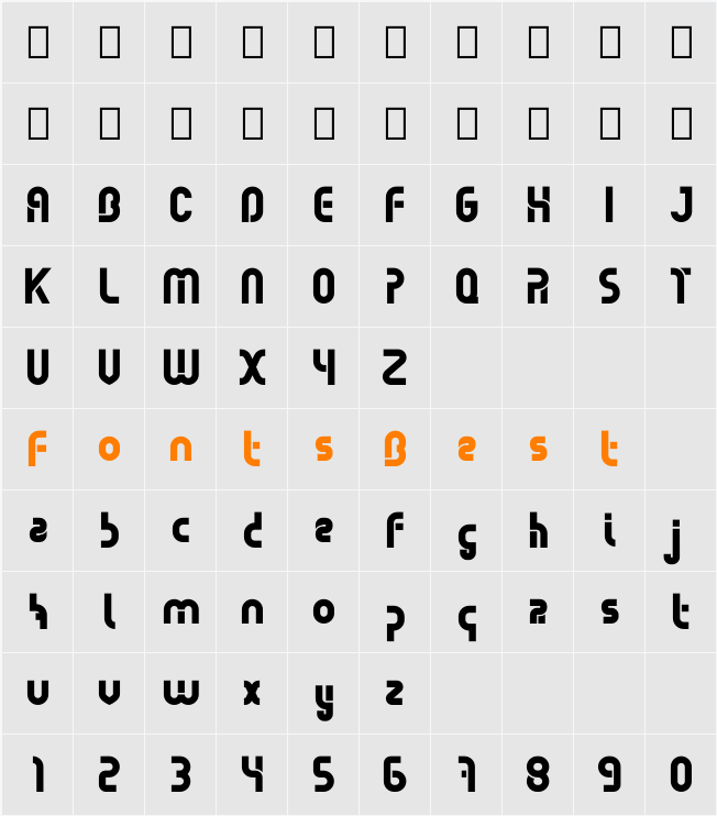 Bebel Character Map