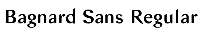 Bagnard Sans Regular
