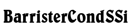 BarristerCondSSi Font Image