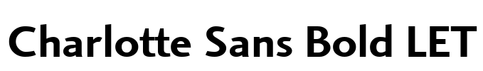 Charlotte Sans Bold LET