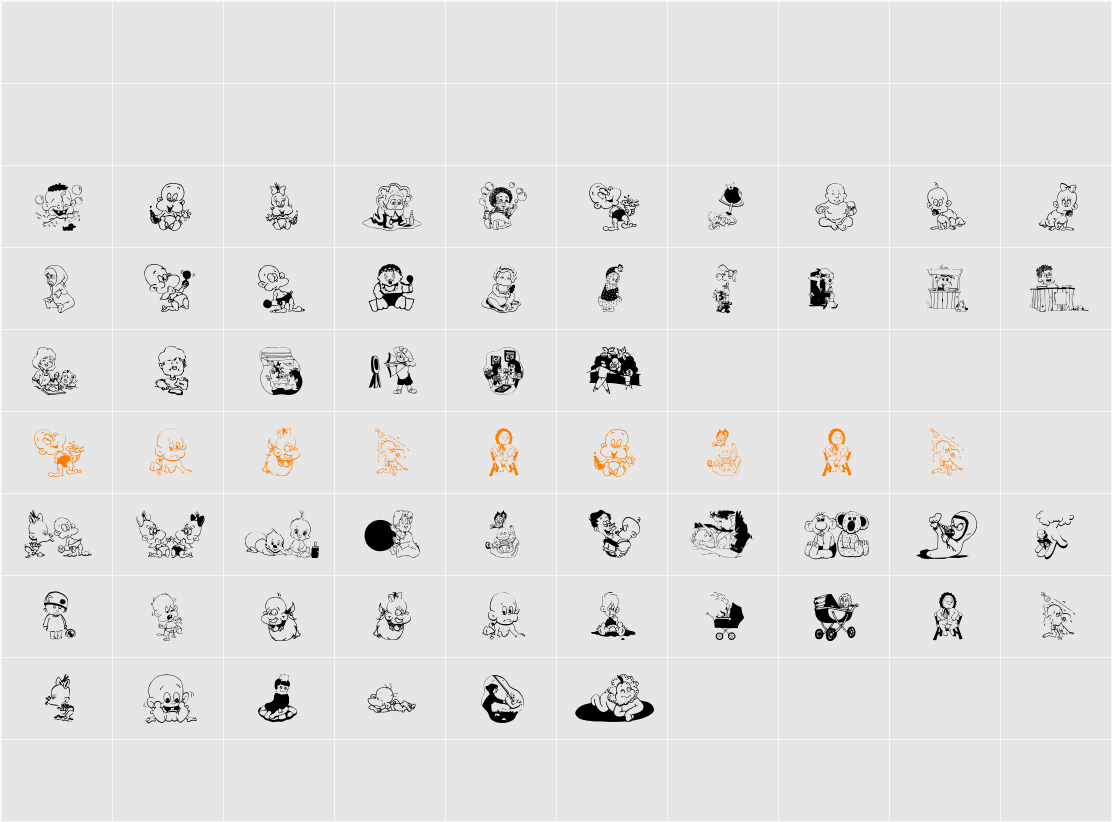 ChildrenBats Character Map