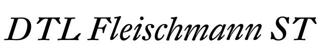DTL Fleischmann ST Font Image