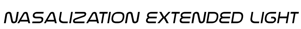 Nasalization Extended Light Font Image
