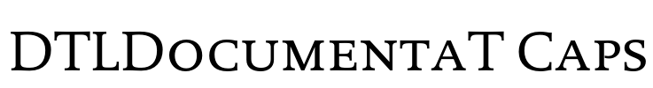 DTLDocumentaT Caps Font Image