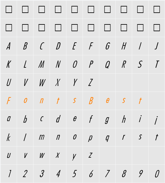 DS-Pisit Character Map