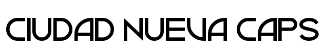 Ciudad Nueva CAPS Font Image
