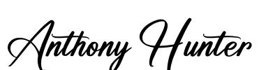 Anthony Hunter Font Image