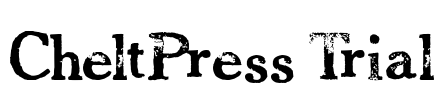 CheltPress Trial Font Image