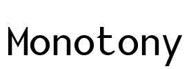 Monotony Font Image