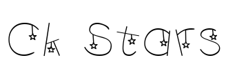 Ck Stars Font Image