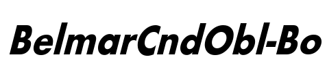 BelmarCndObl-Bo Font Image