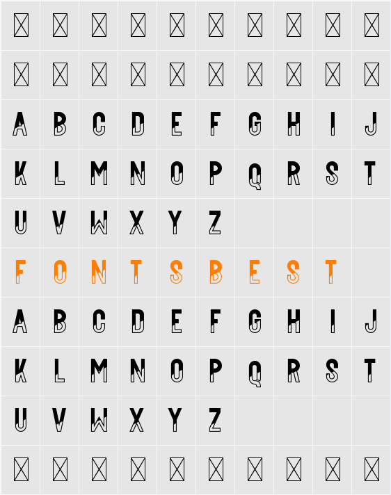 Buffalord Demo Gradient Character Map