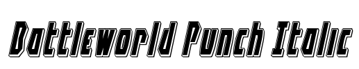 Battleworld Punch Italic Font Image