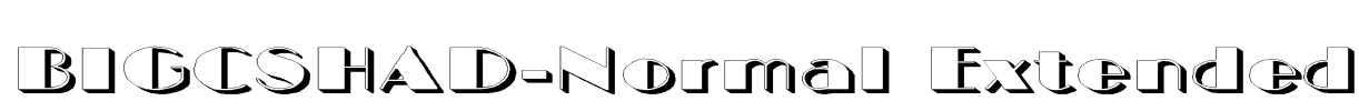 BIGCSHAD-Normal Extended Font Image