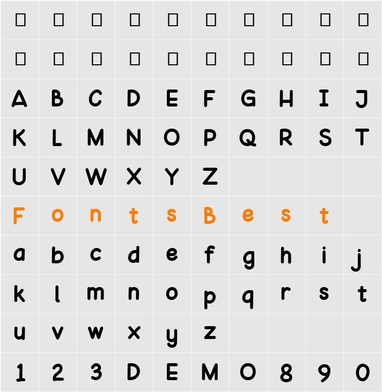 Adia_Demo Character Map