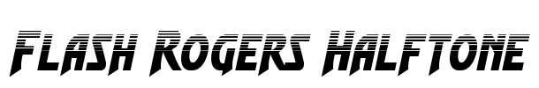 Flash Rogers Halftone Font Image