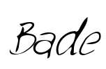 Bade Font Image