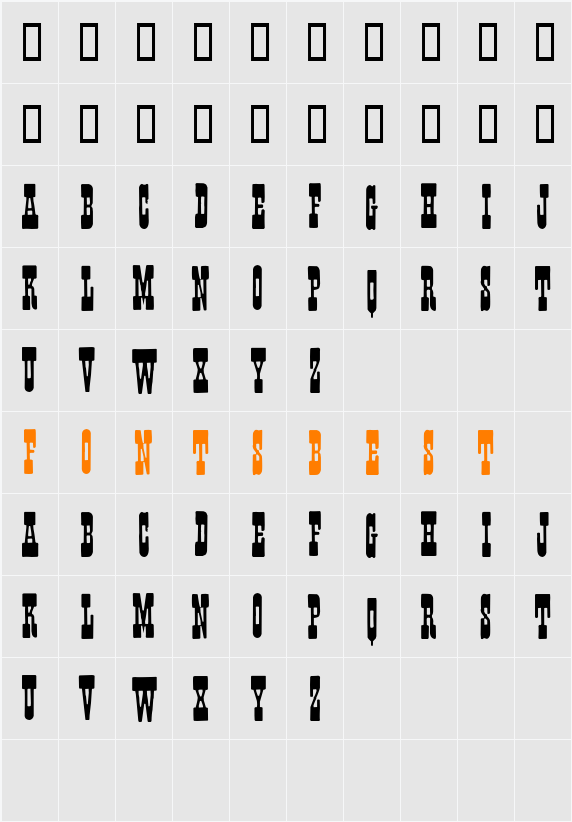 Fisticuffs Character Map