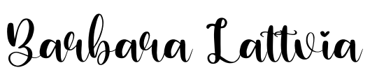 Barbara Lattvia Font Image