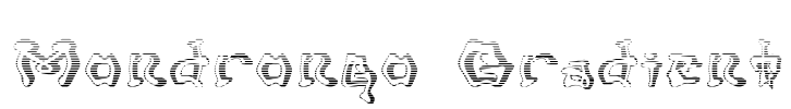 Mondrongo Gradient Font Image