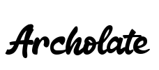 Archolate Font Image