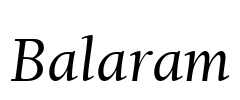 Balaram Font Image