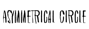 Asymmetrical Circle Font Image