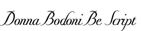 Donna Bodoni Be Script